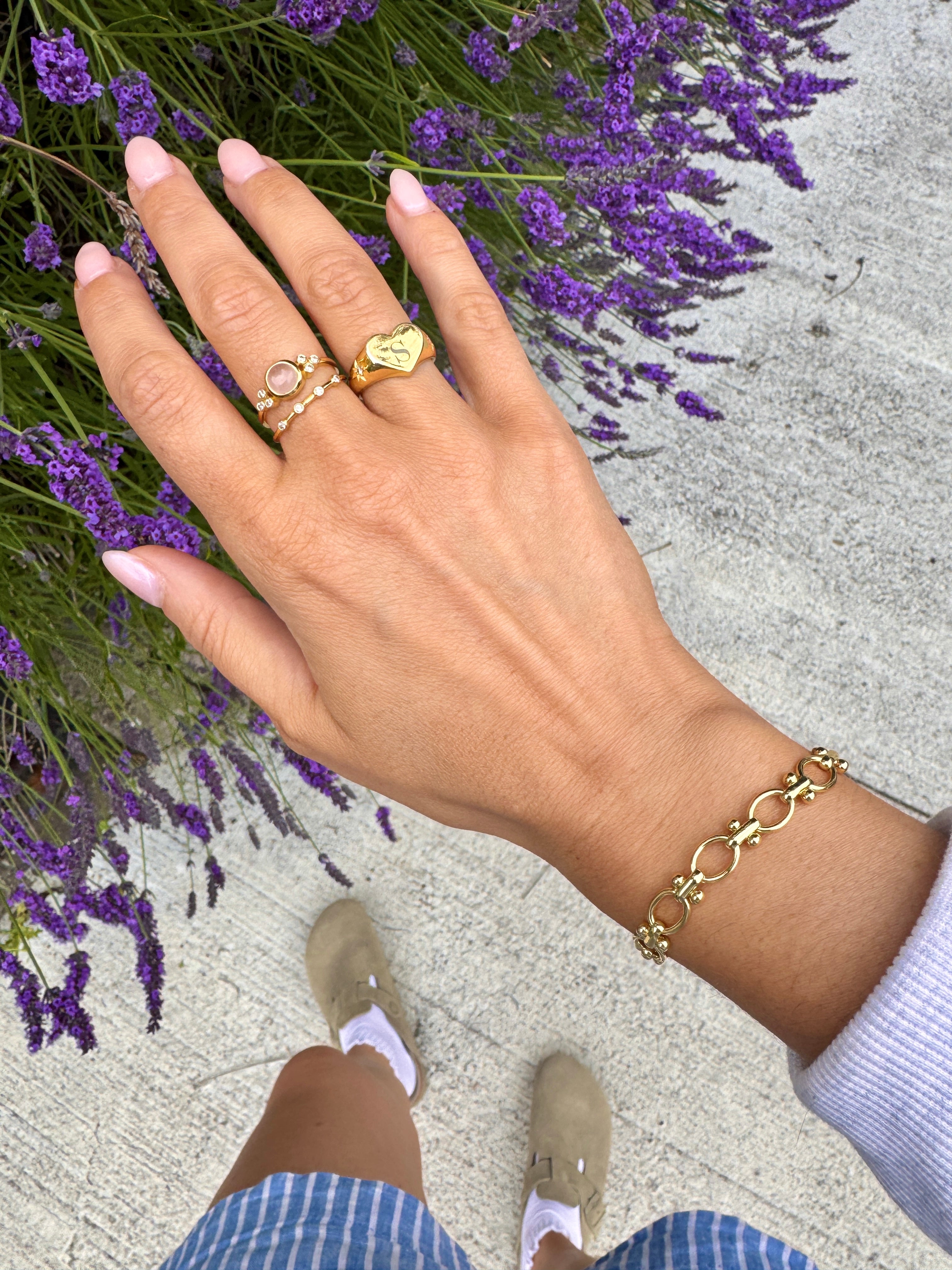 Oval Link Bracelet (Gold)