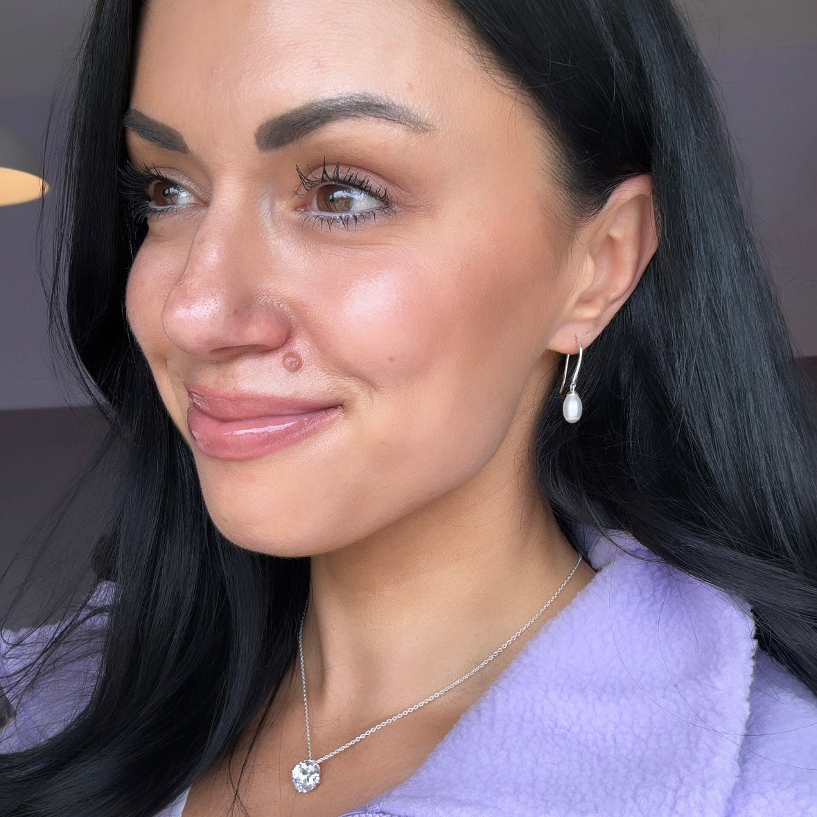 Mini Pearl Earrings (Silver)
