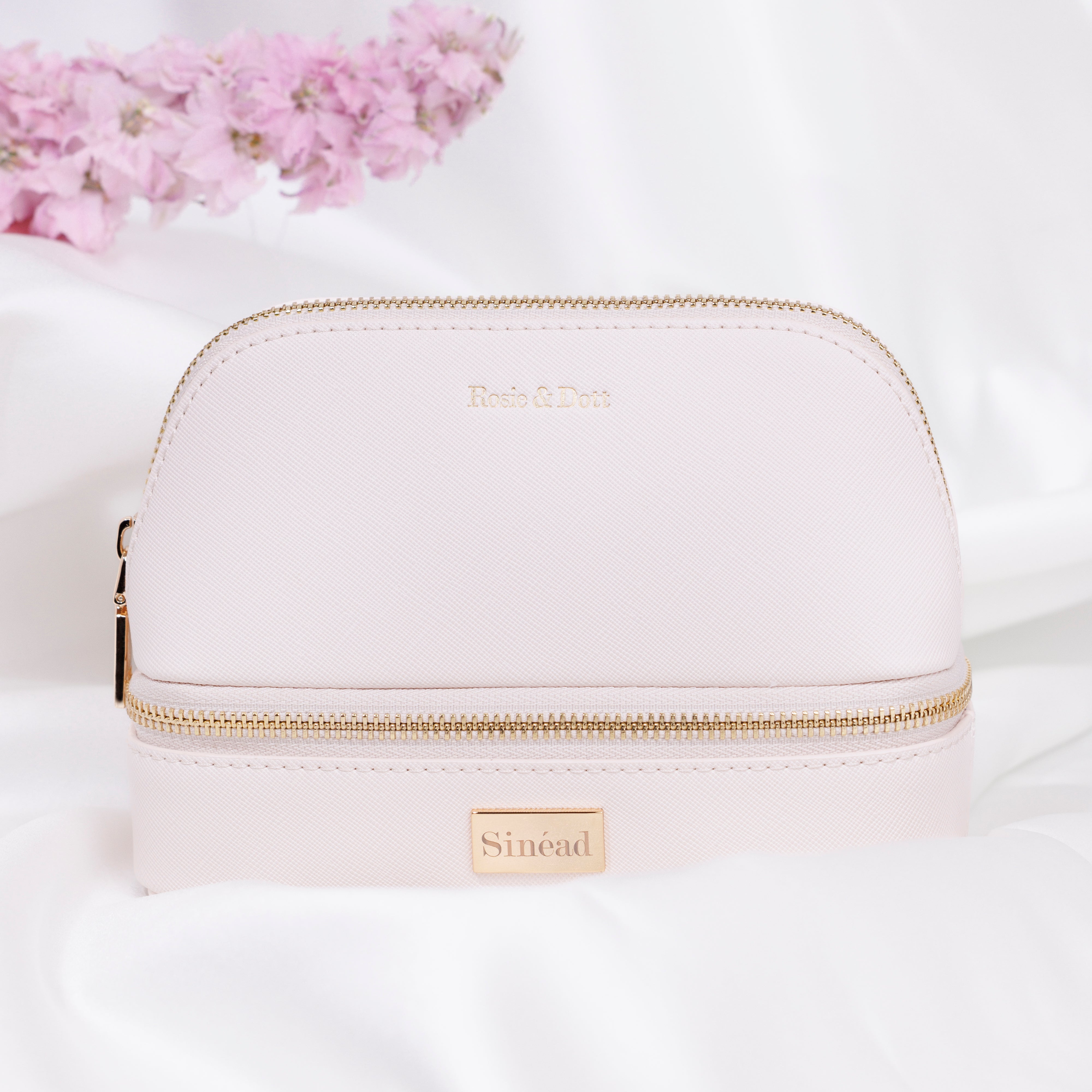 White cosmetic bag sale