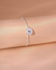 Personalised Coin Bracelet (Silver)