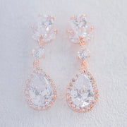 Bedazzled Earrings (Rose Gold)