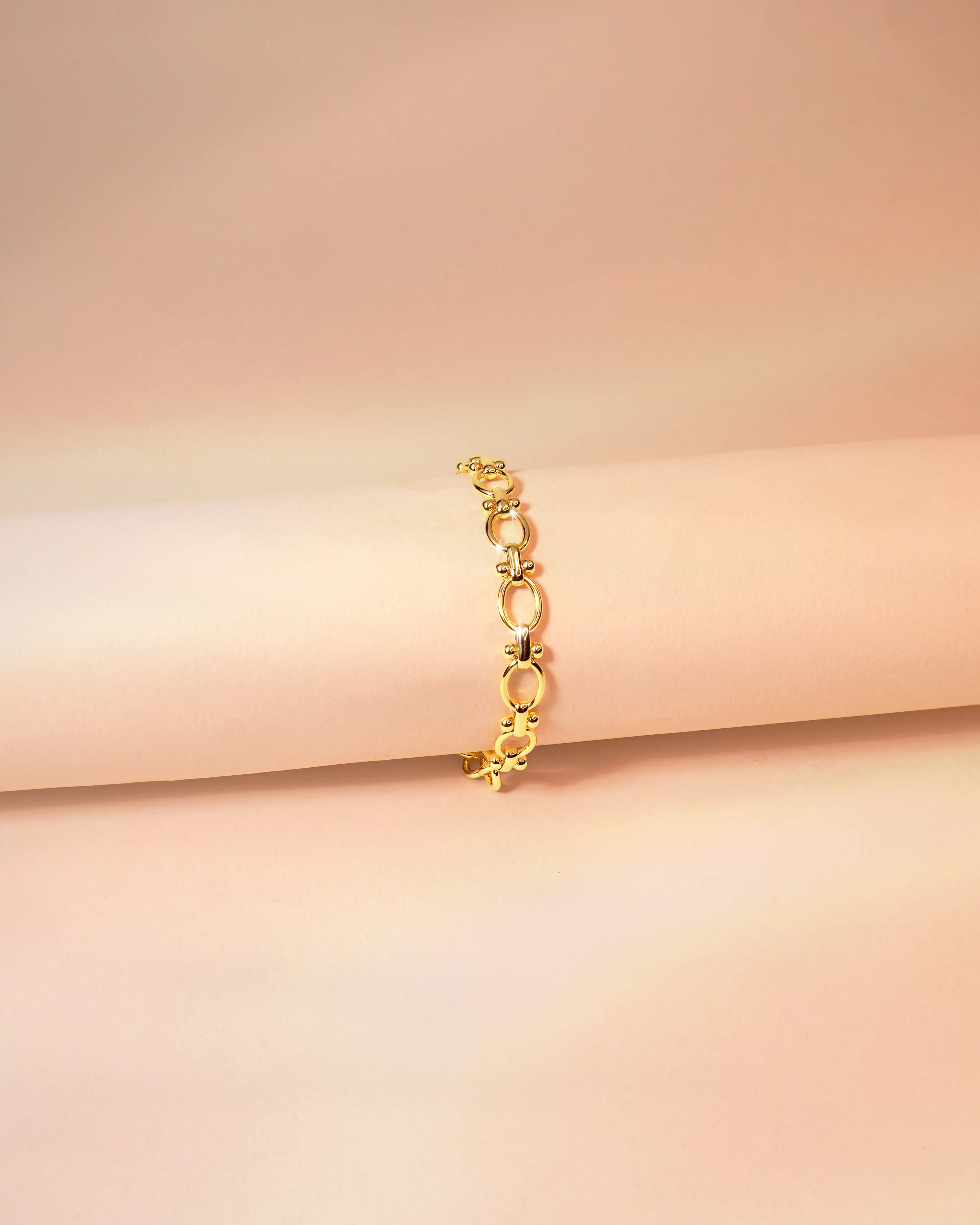 Oval Link Bracelet (Gold)