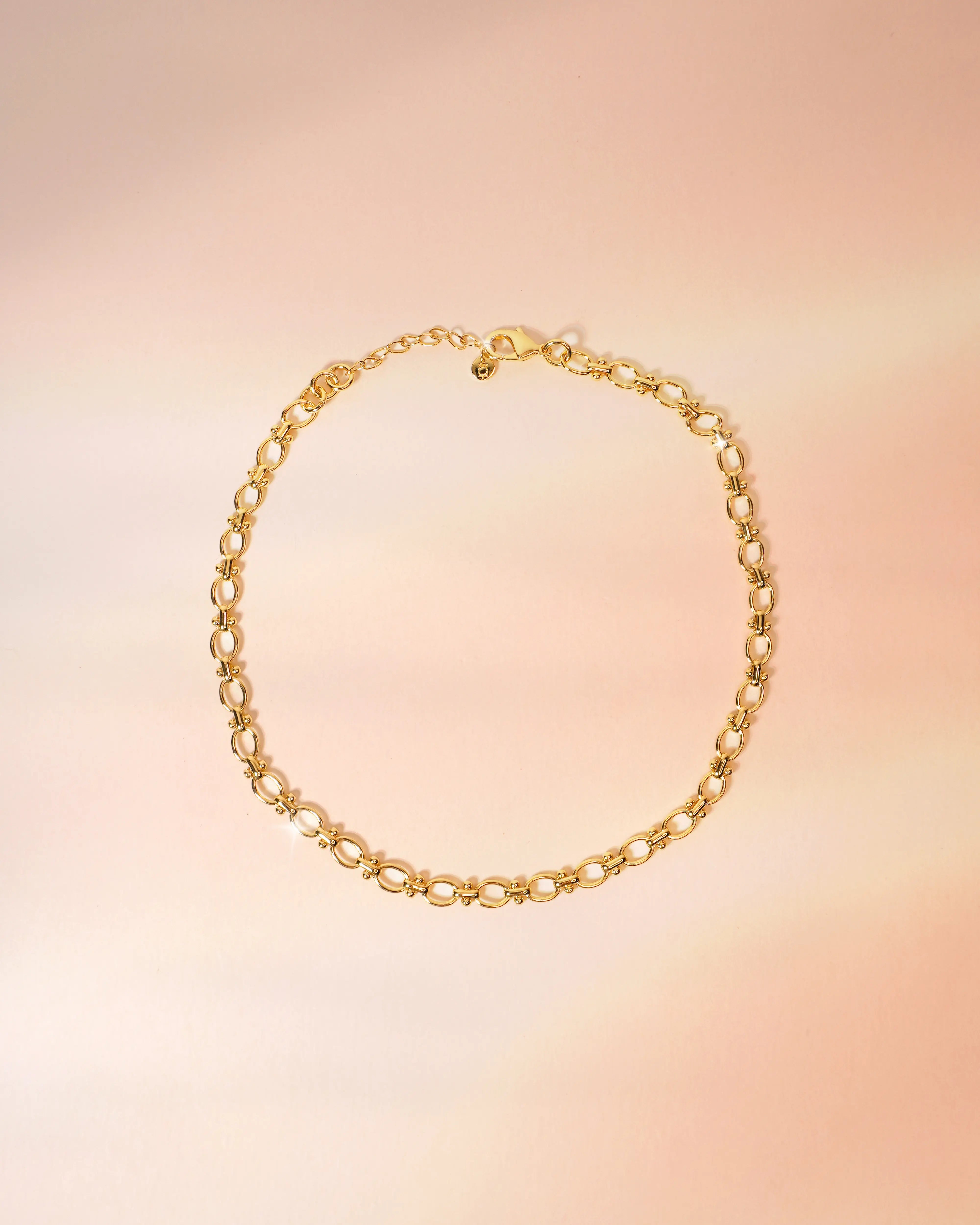 Oval Link Necklace (Gold)