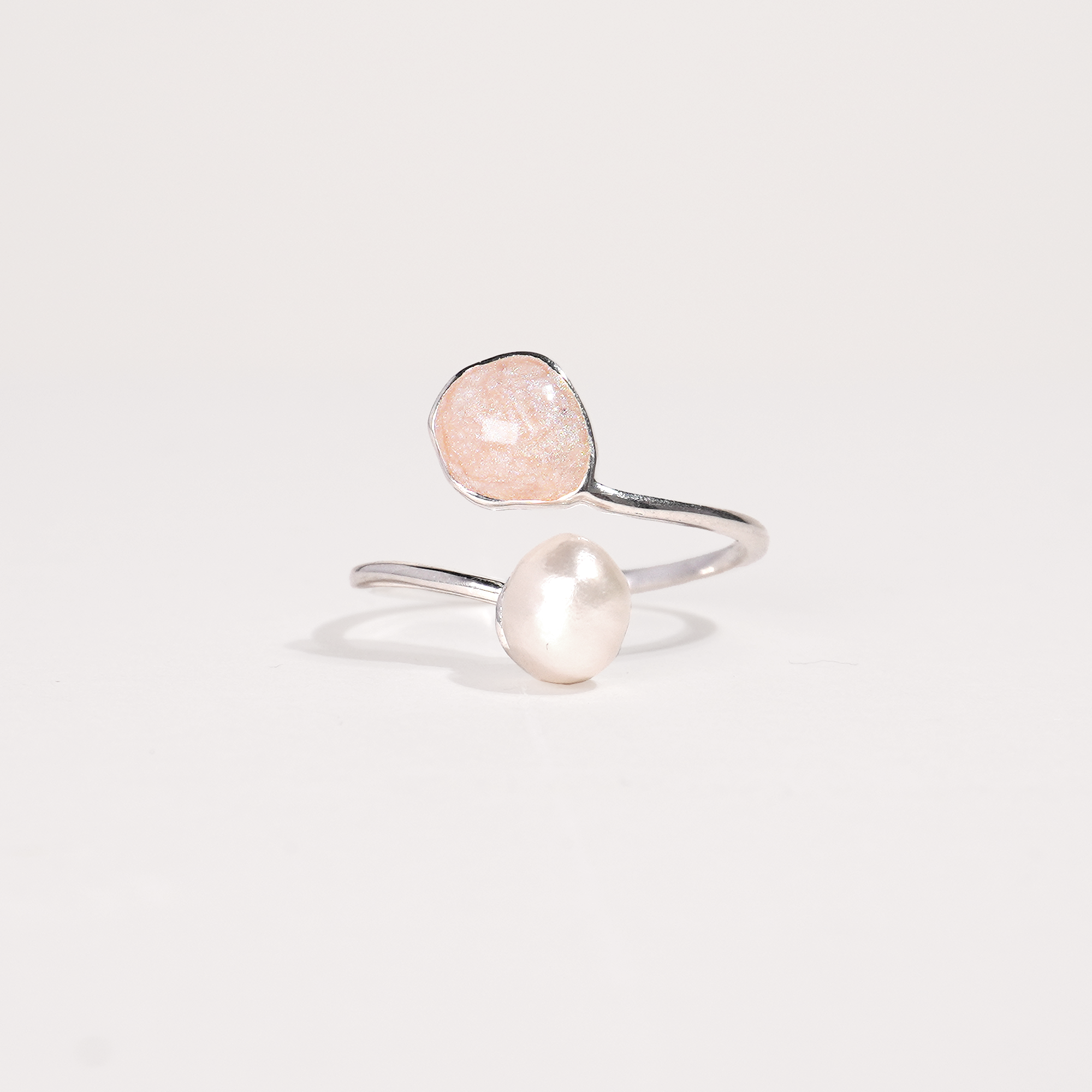 Everly Pearl Ring (Silver)