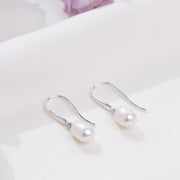 Mini Pearl Earrings (Silver)