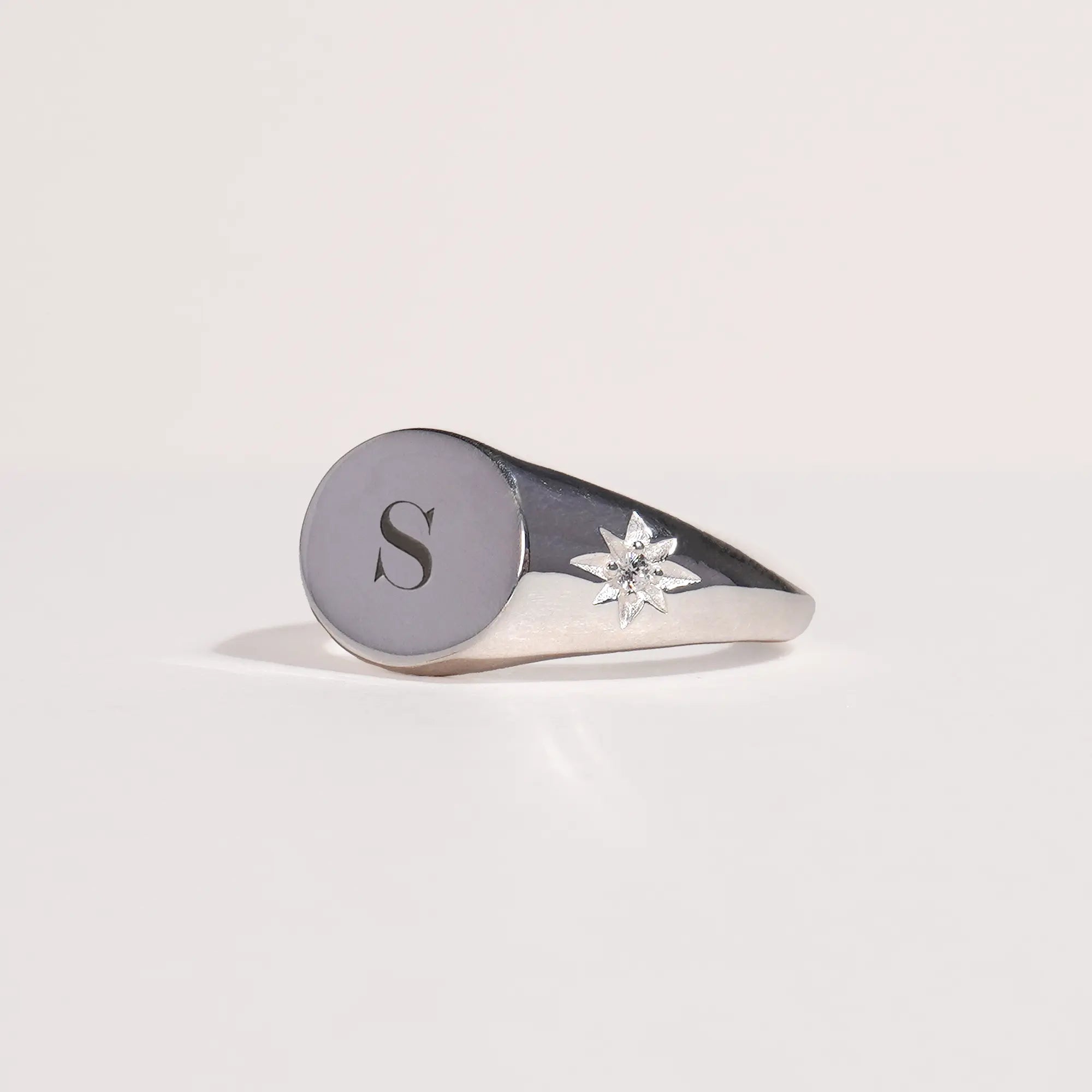 Signet Initial Ring (Silver)