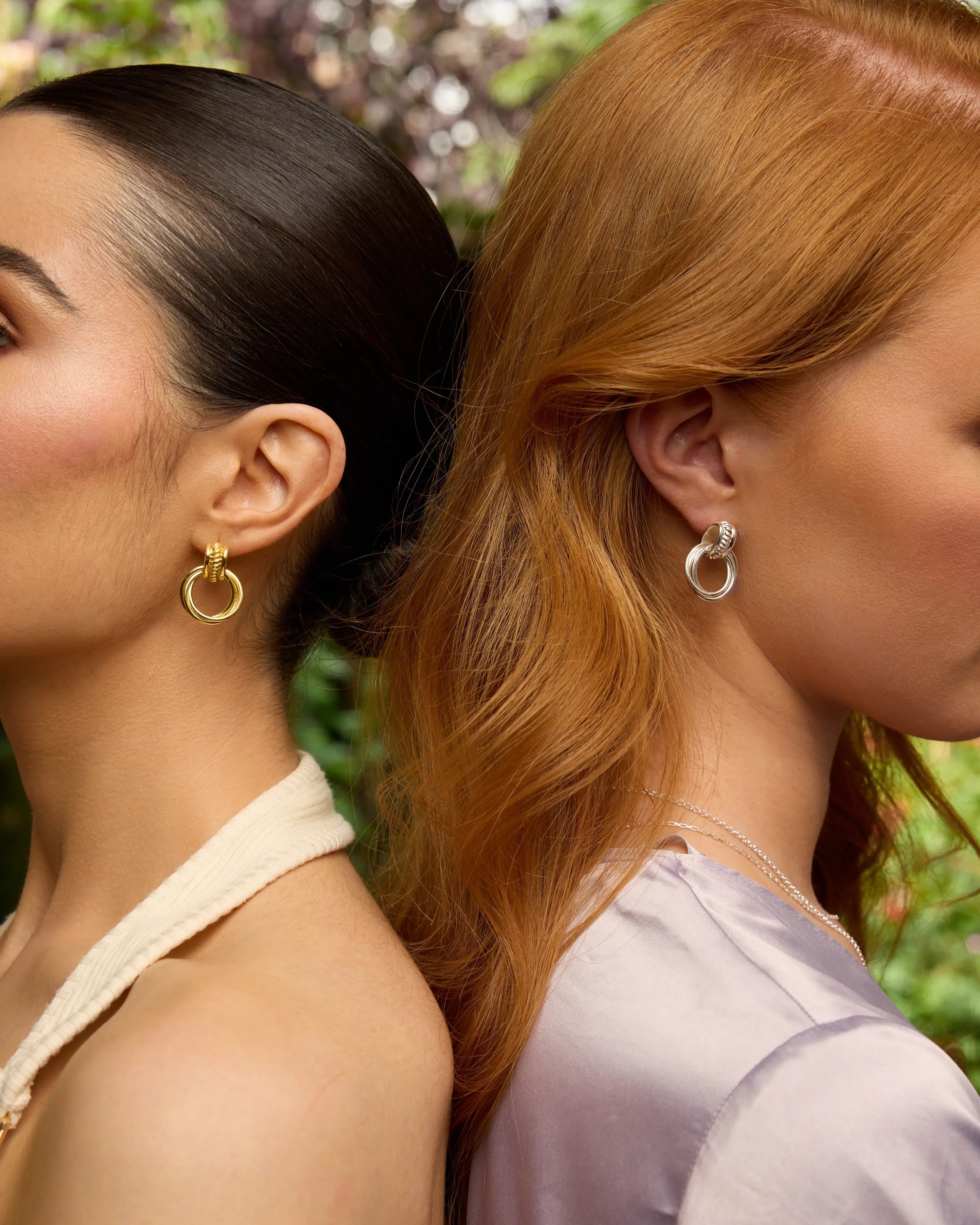 Woven Trio Earrings (Silver)