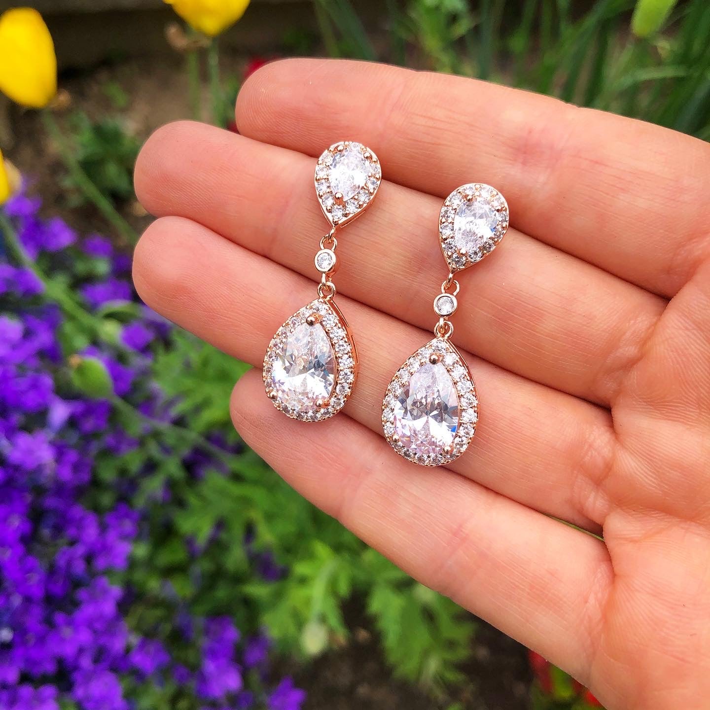 Elegance Earrings (Rose Gold)