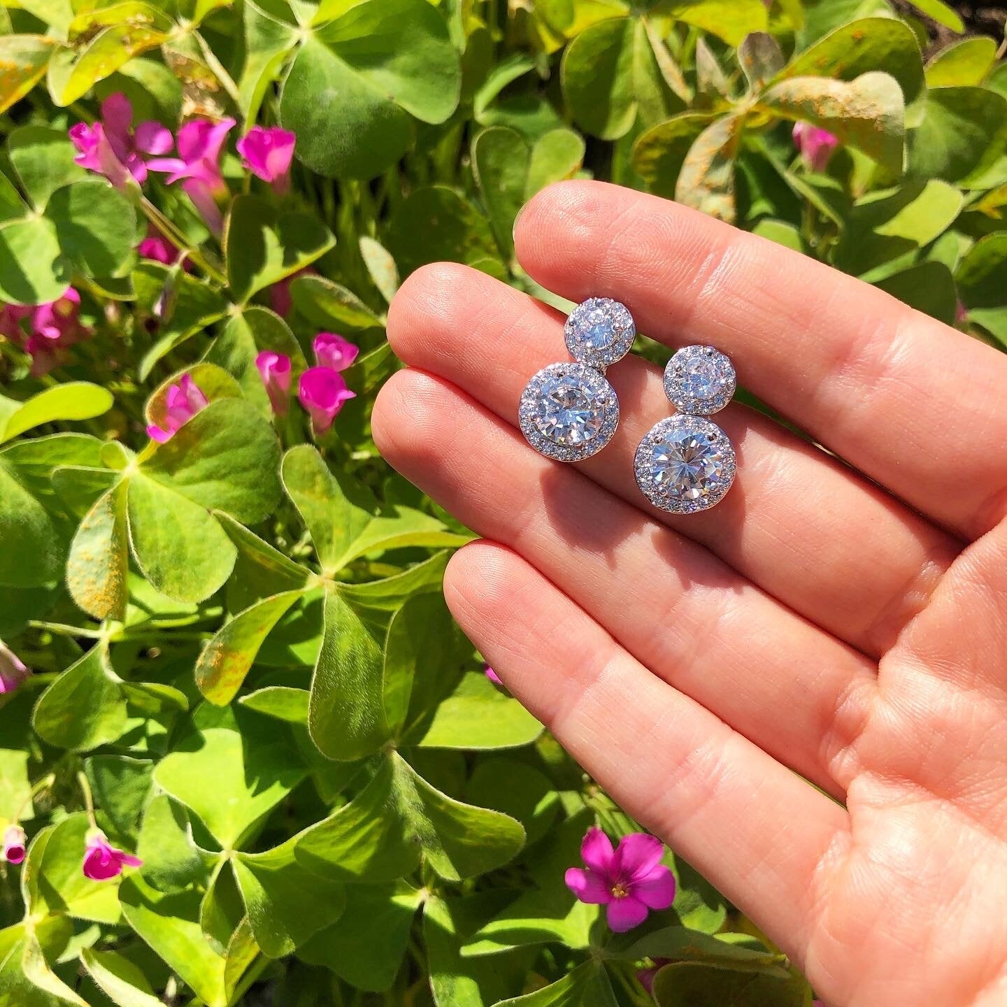 Clip On Shimmer & Shine Earrings (Silver)