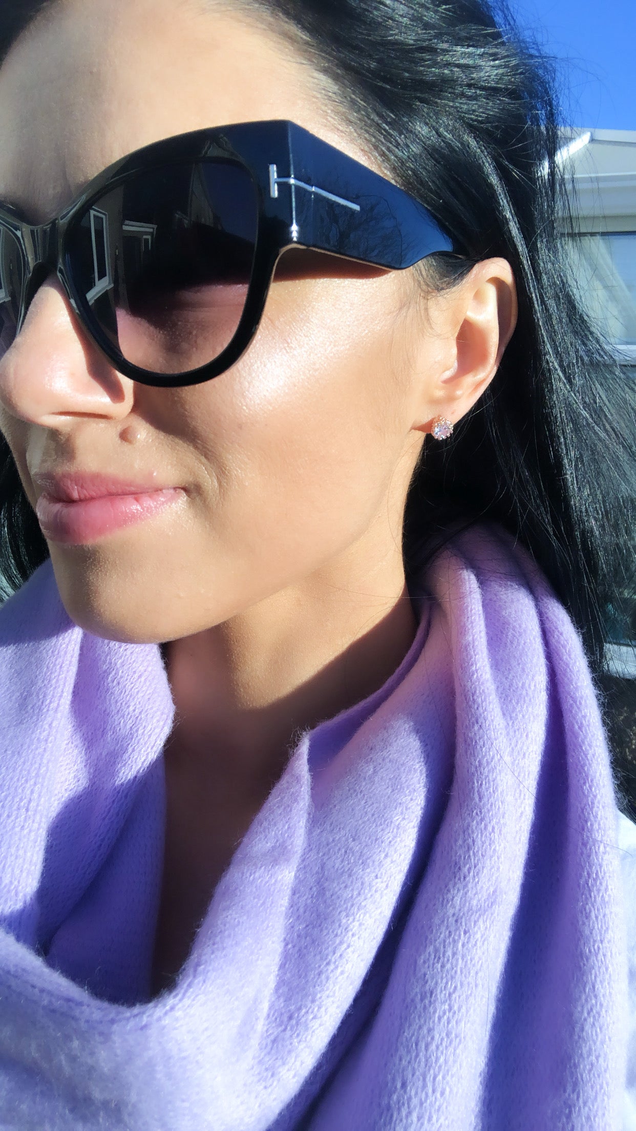 Halo Stud Earrings (Rose Gold)