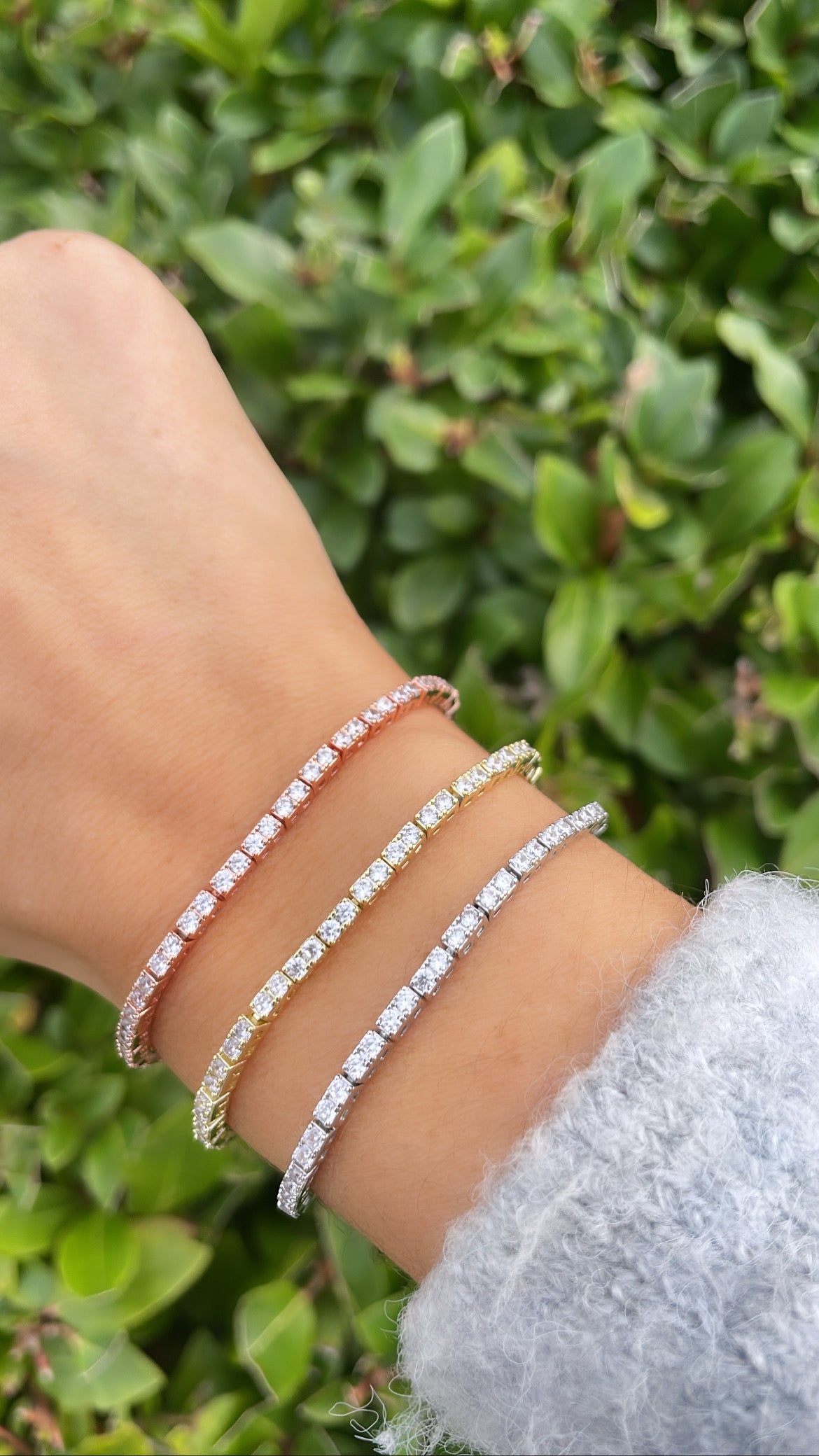 Rose store tennis bracelet