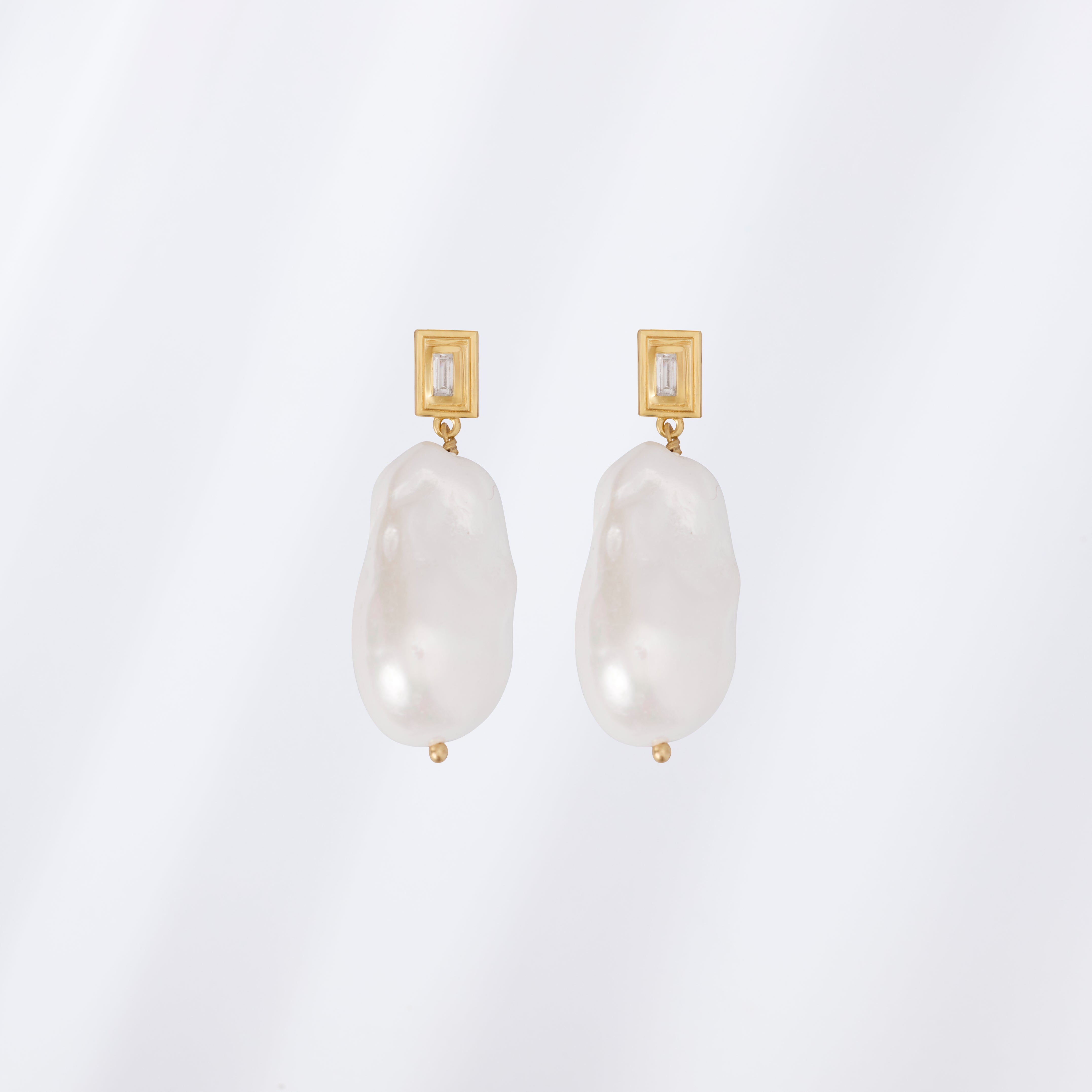 Baroque Pearl Earrings (Antique)