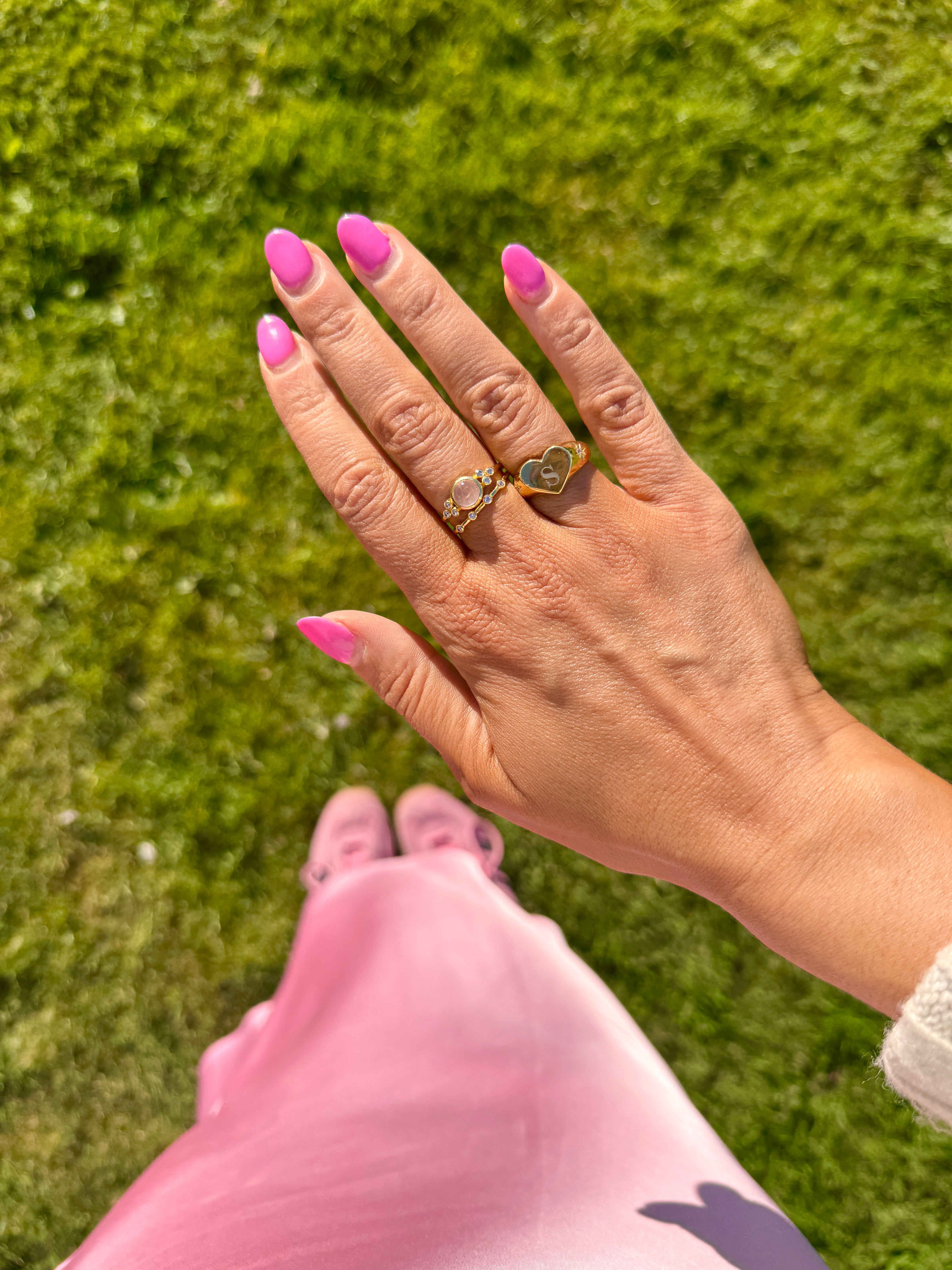 Rose Quartz Ring (Gold)