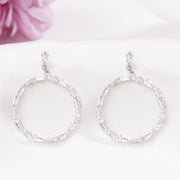 Infinity Hoops (Silver)
