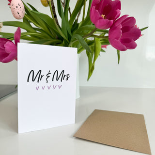 Mr & Mrs - Greeting Card