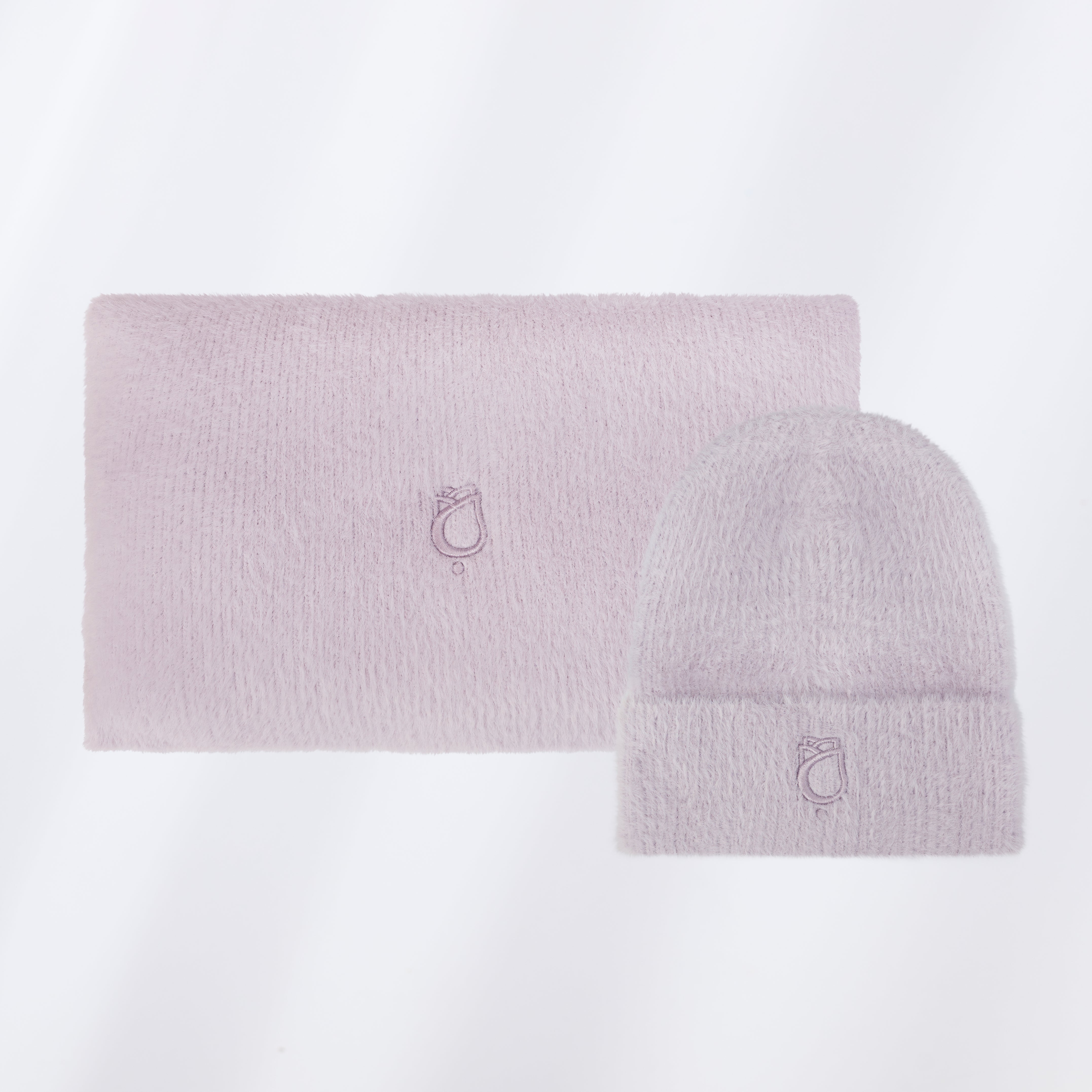Soft Touch Pale Lilac Hat & Scarf Set