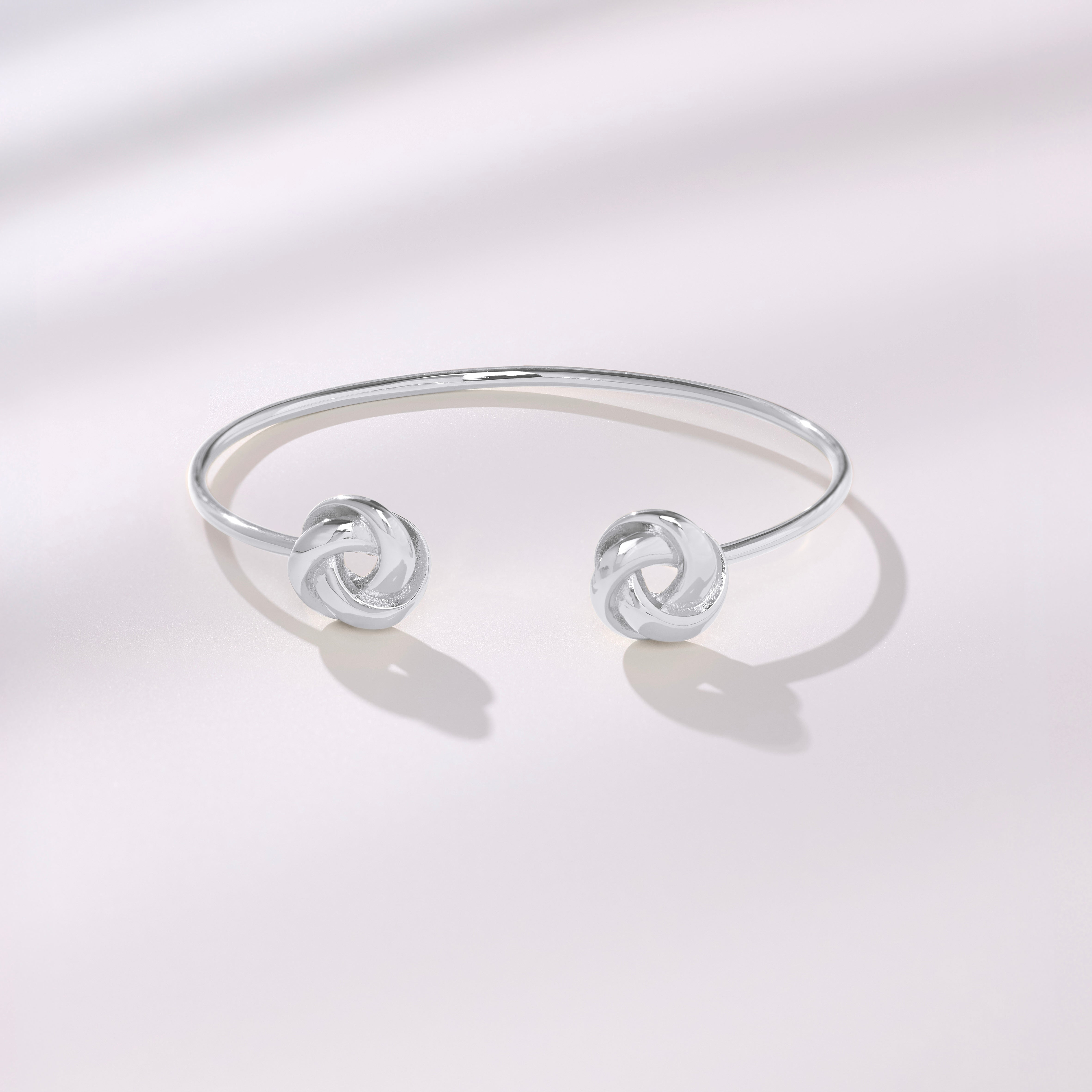 Double Knot Bangle - Silver