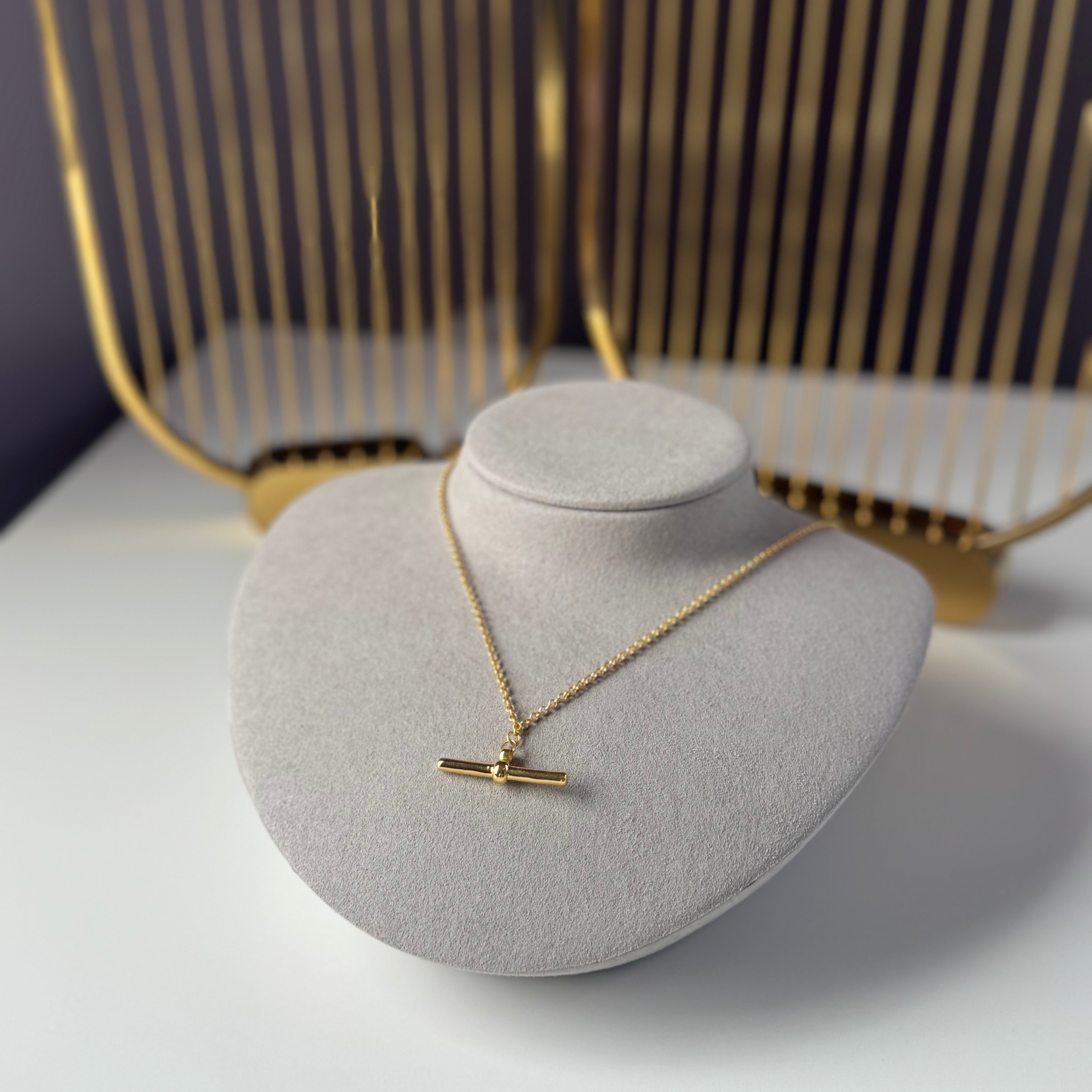 T-Bar Necklace (Gold)