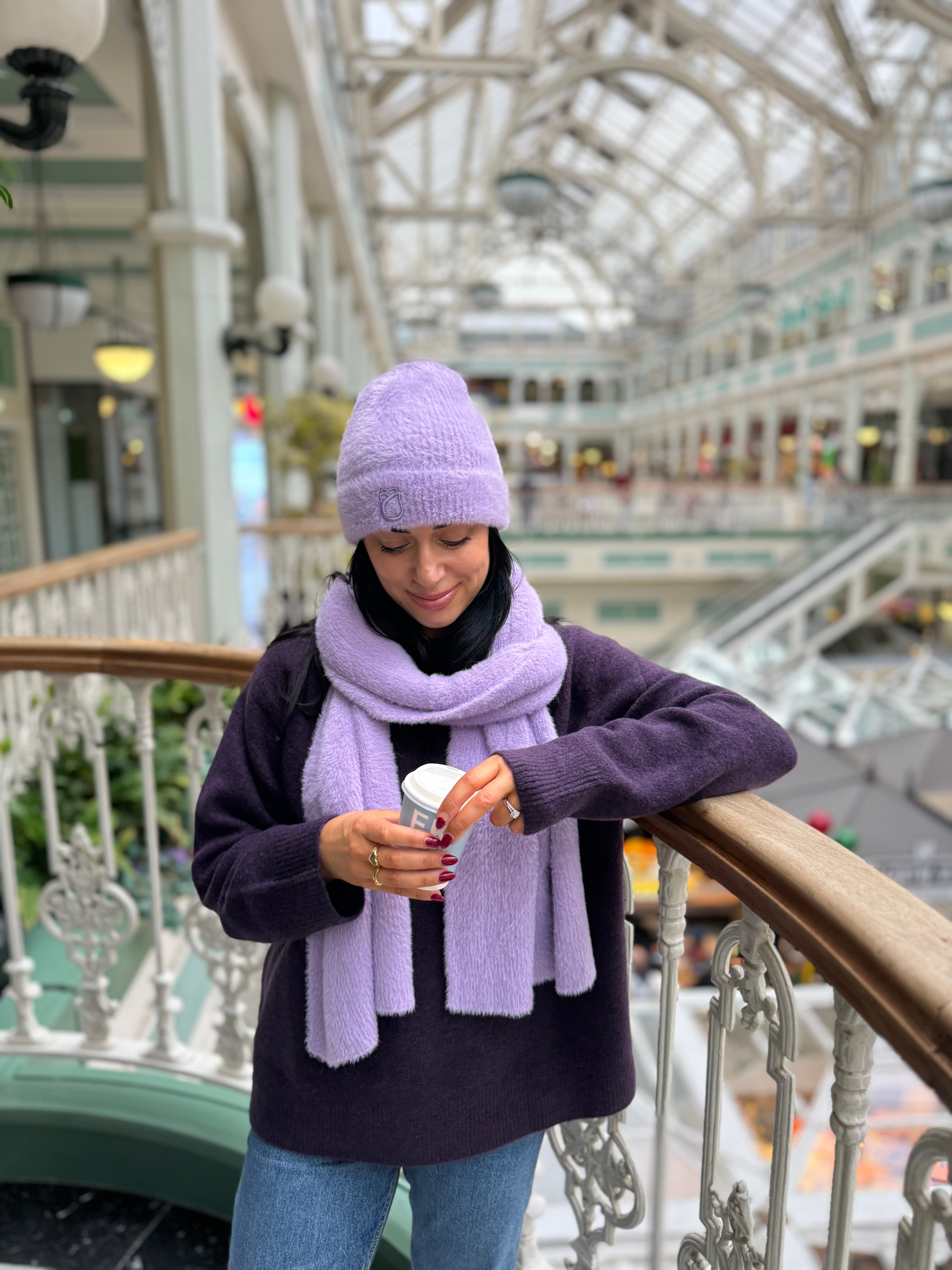 Soft Touch Lavender Beanie