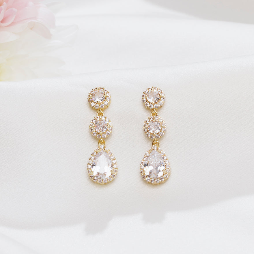 Belle of the Ball Earrings (Gold)