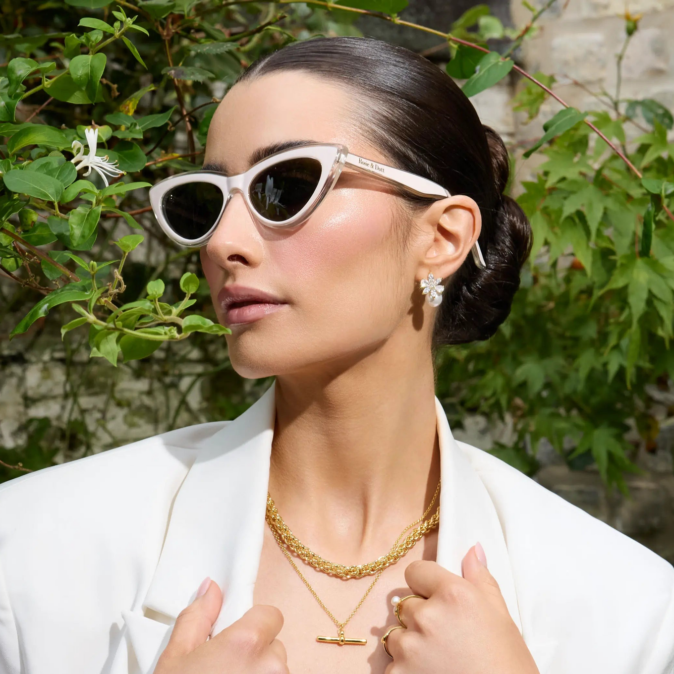 Bowie Sunglasses (Ivory)