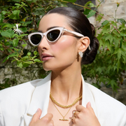 Bowie Sunglasses (Ivory)