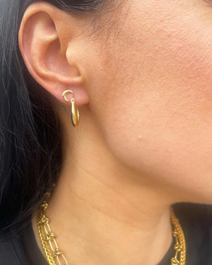 Half Moon Mini Studs (Gold)