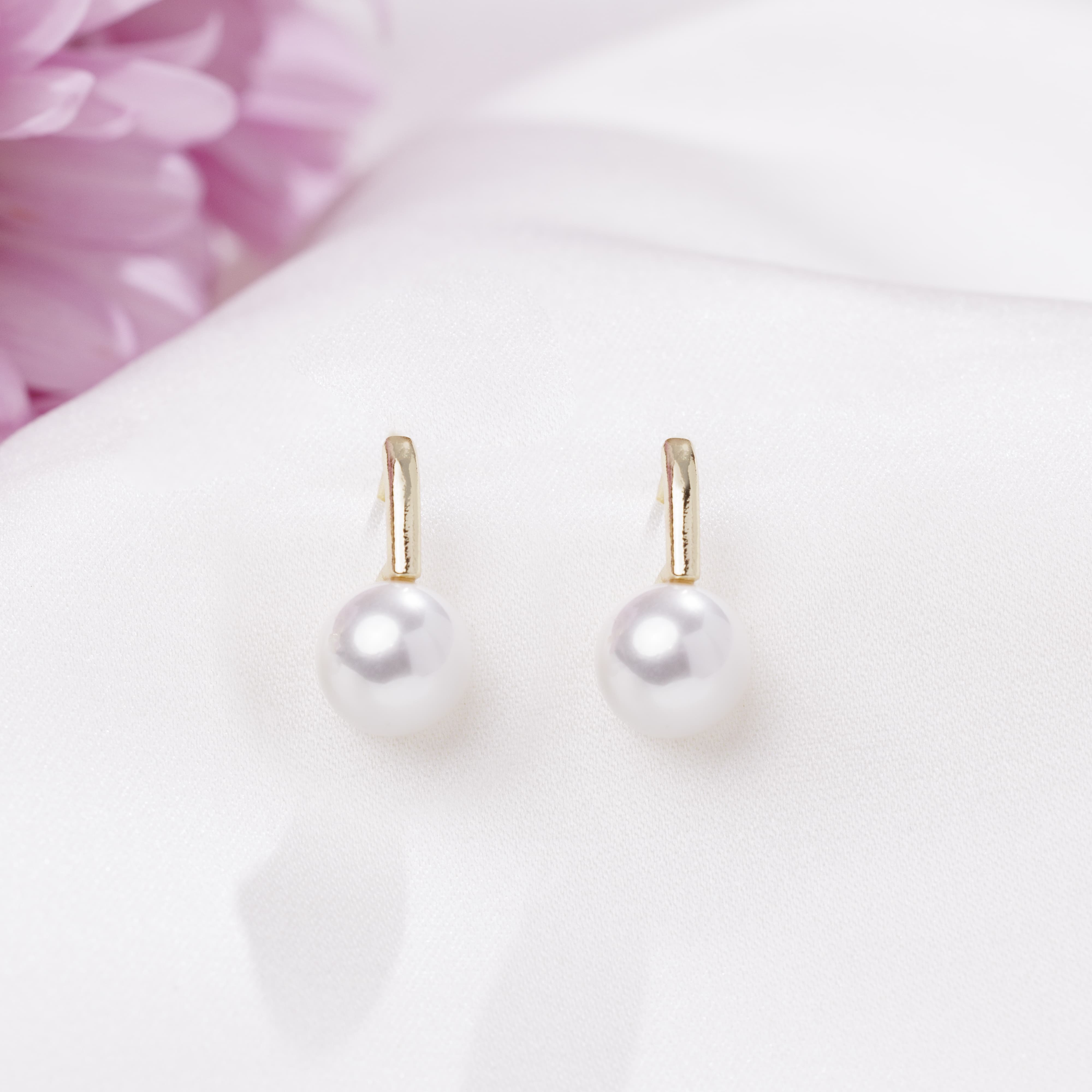 Gold Bar Earrings