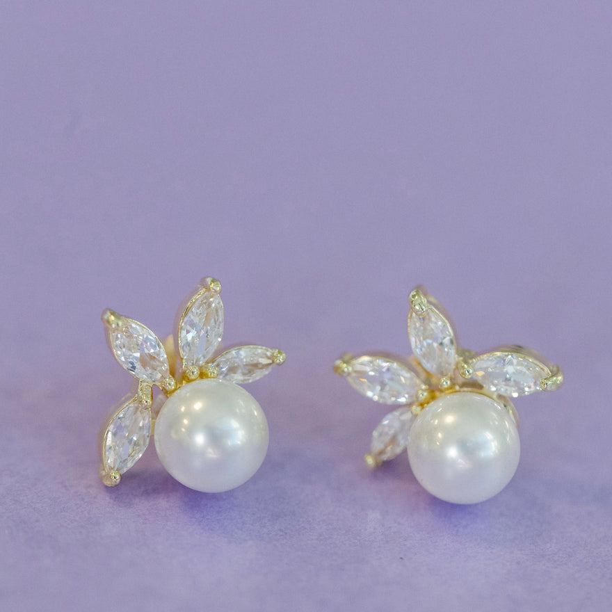 Snowdrop Earrings (Gold)