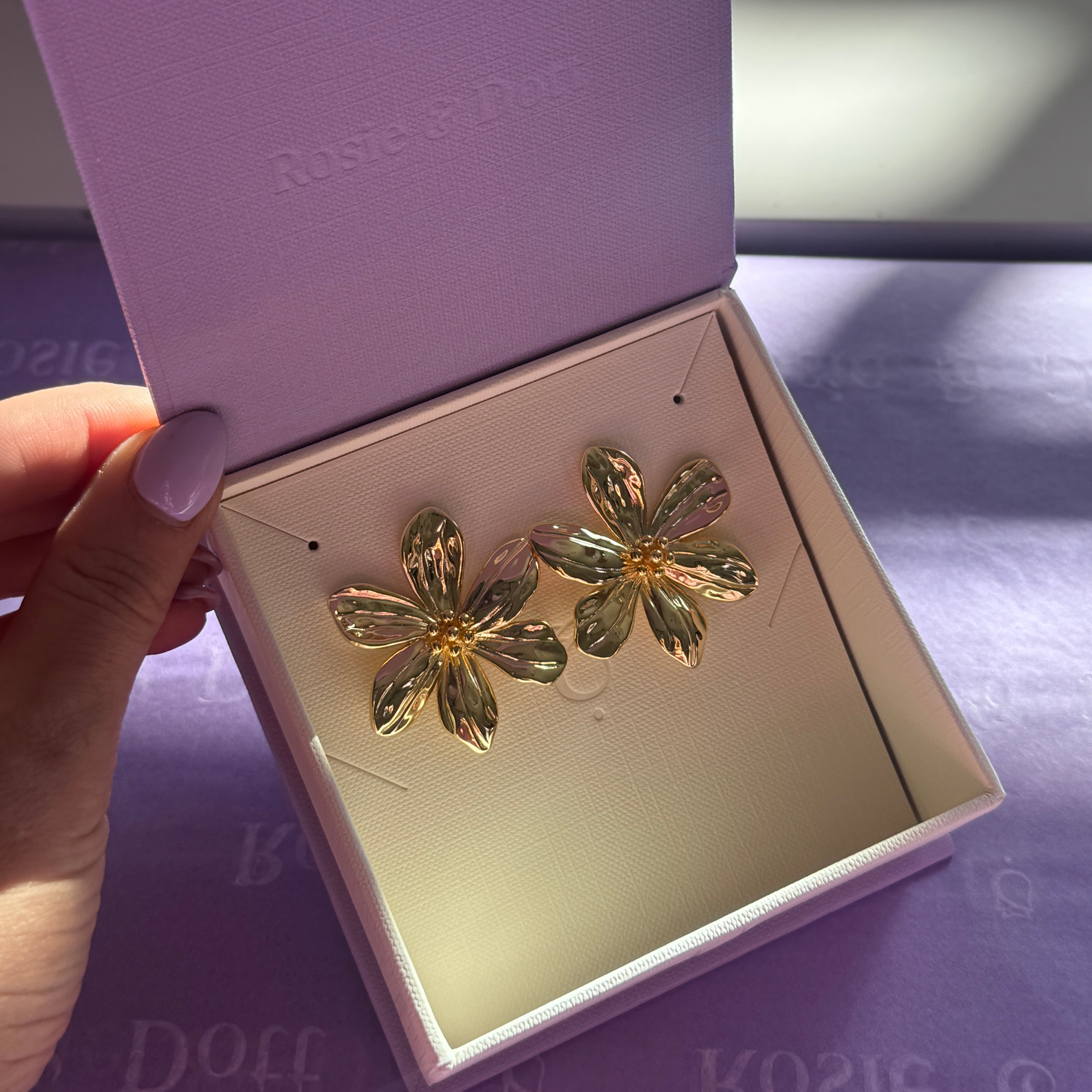 Golden Flora Earrings