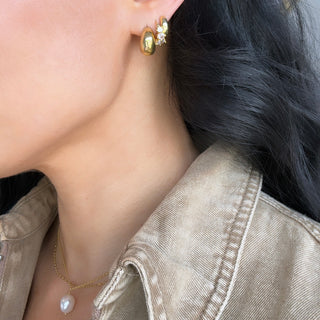 Mini Gold Dome Earrings