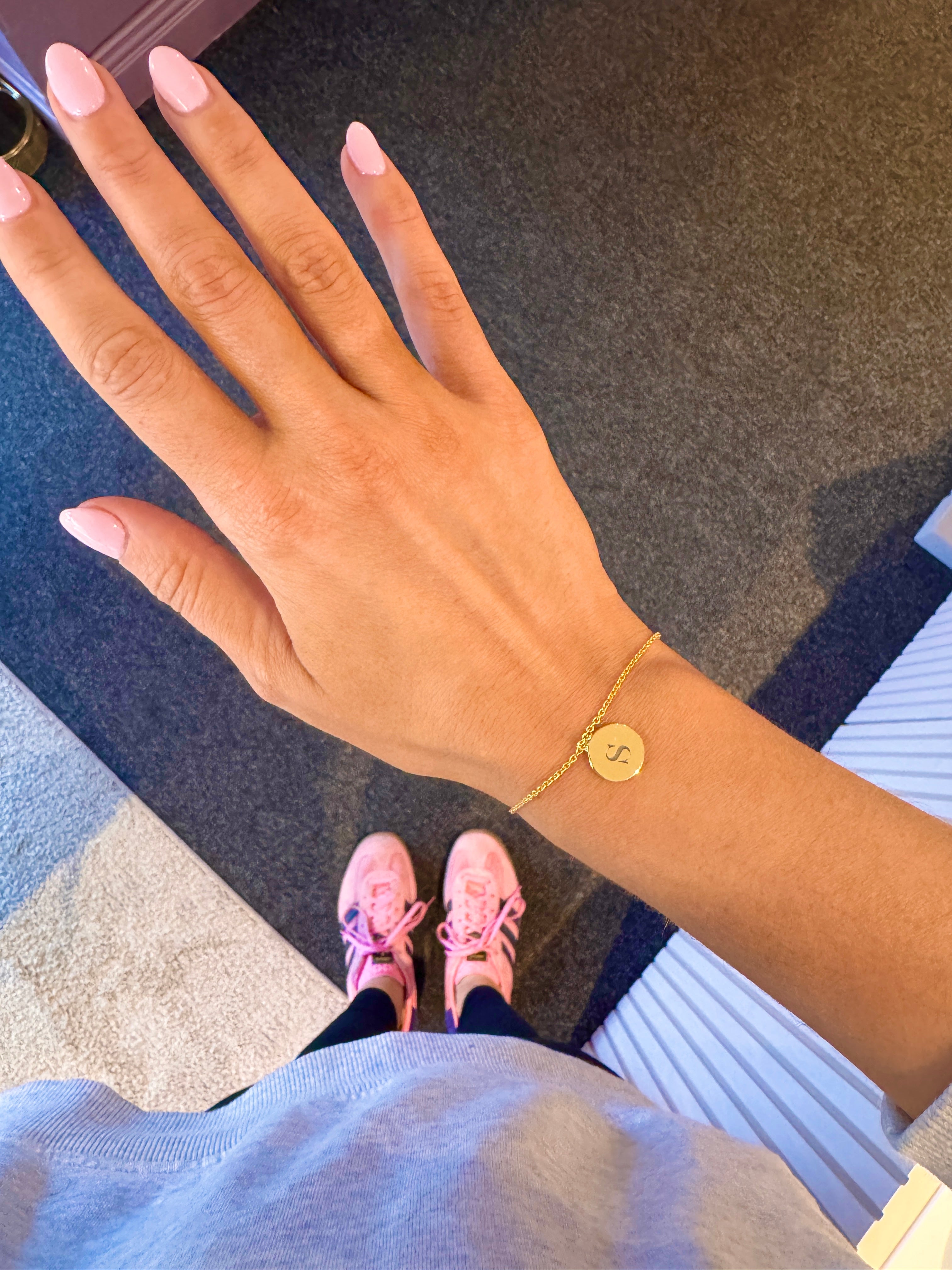 Personalised Coin Bracelet (Gold)