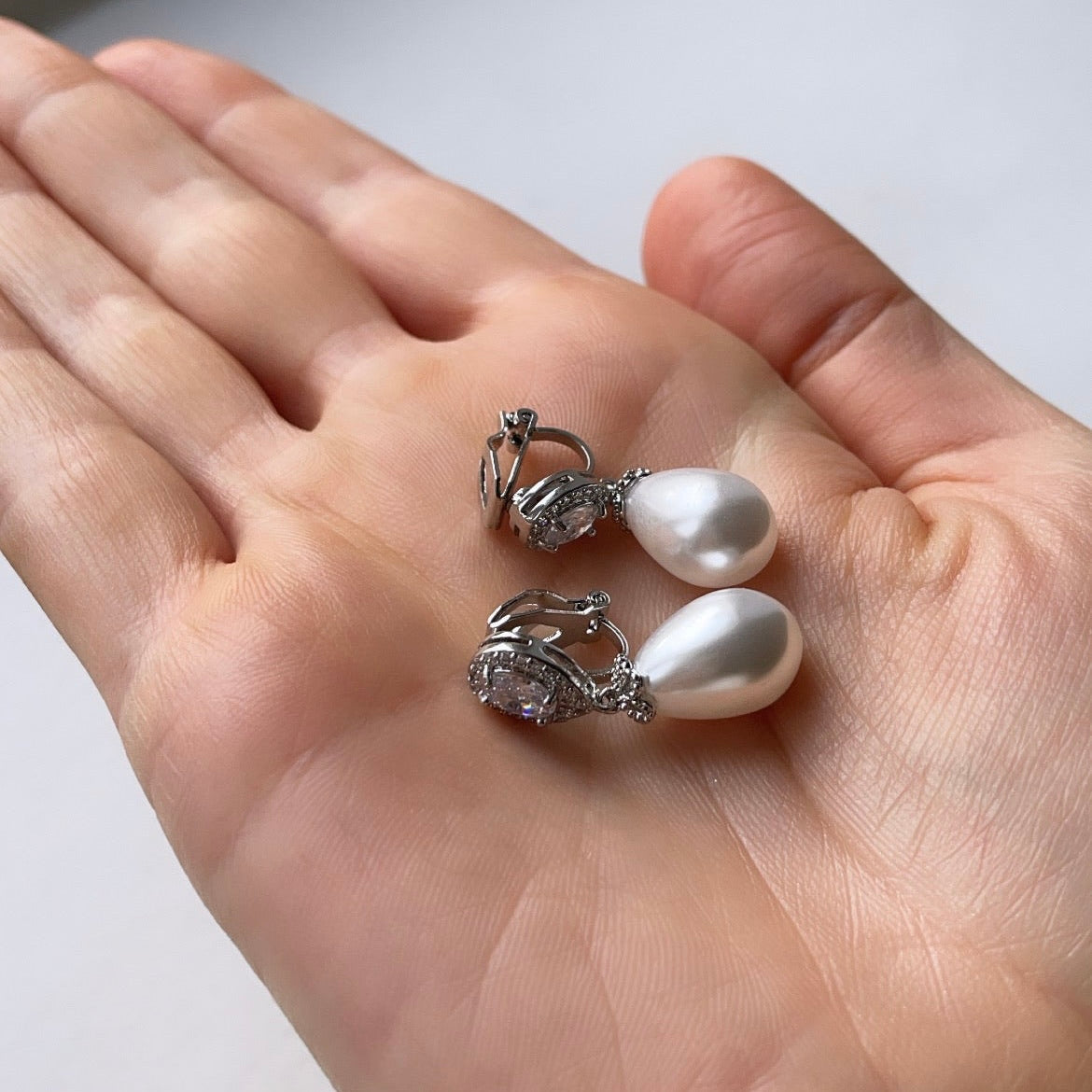 Clip On Glitz & Glam Earrings (Silver)