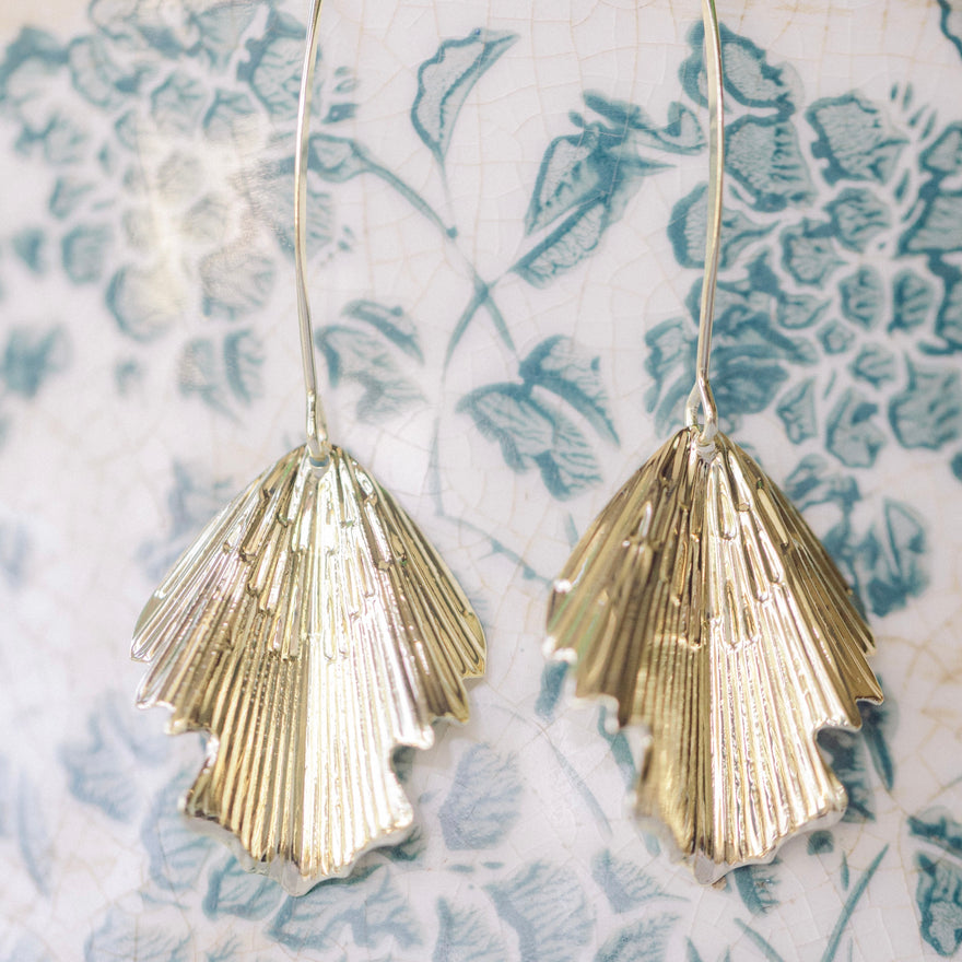 Pretty in Pleats Earrings (Gold)