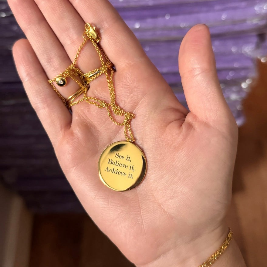 Personalised Gold Coin Necklace