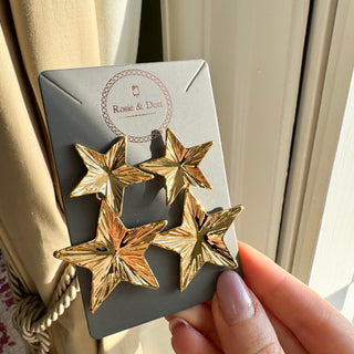 Fallen Star Earrings (Gold)