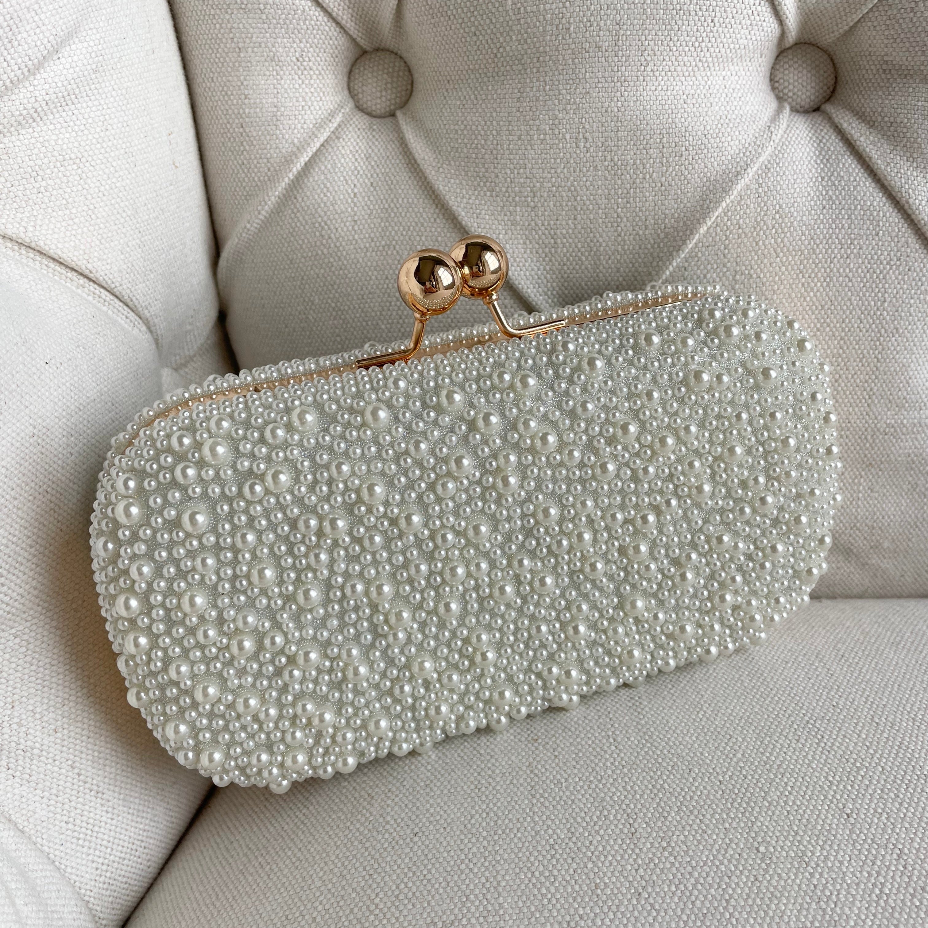 Gold wristlet bag fashion