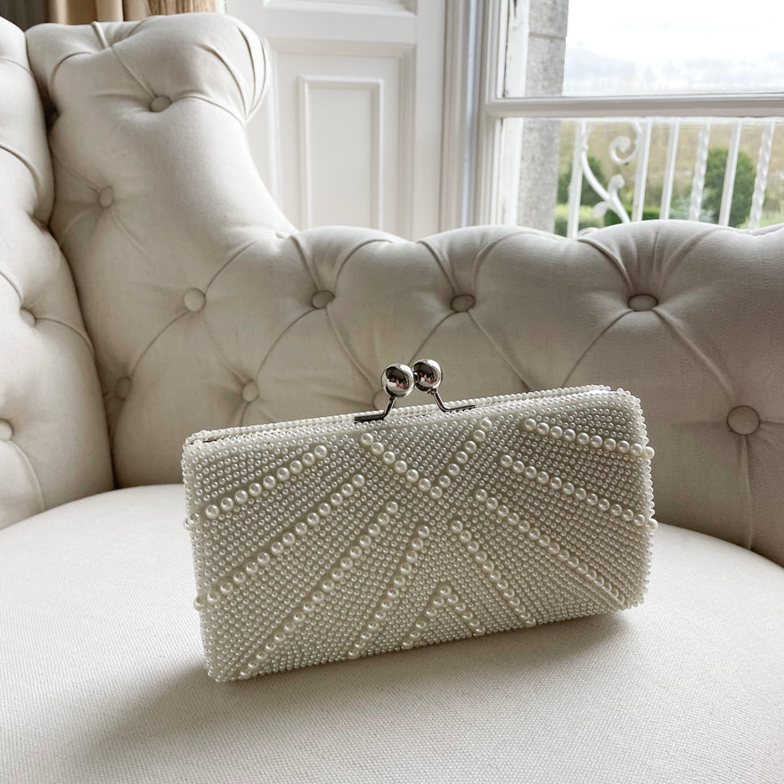 Péarla Clutch Bag (Silver)