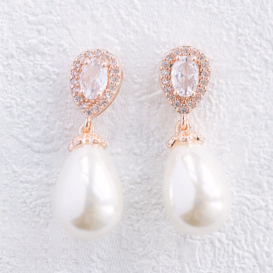 Glitz & Glam Earrings (Rose Gold)