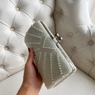 Péarla Clutch Bag (Silver)