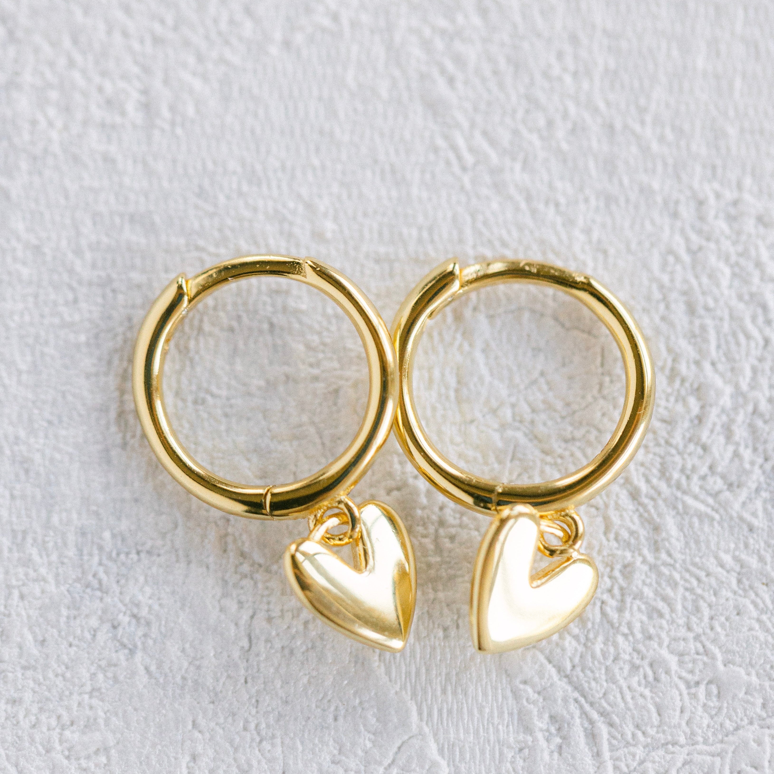 Little Heart of Mine Earrings (Gold)