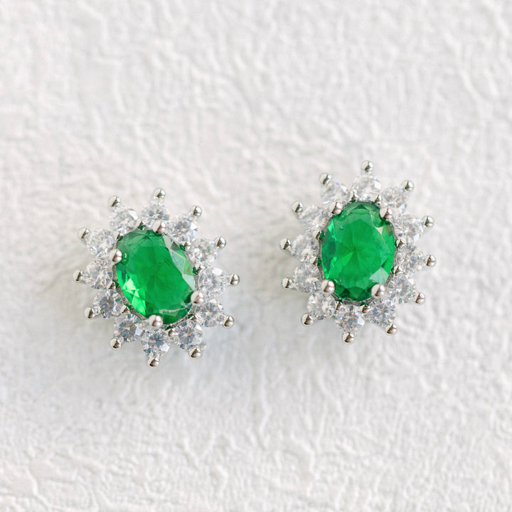 Regal Studs (Emerald)