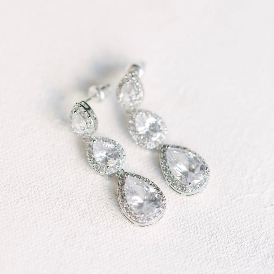 Diamond Drop Earrings