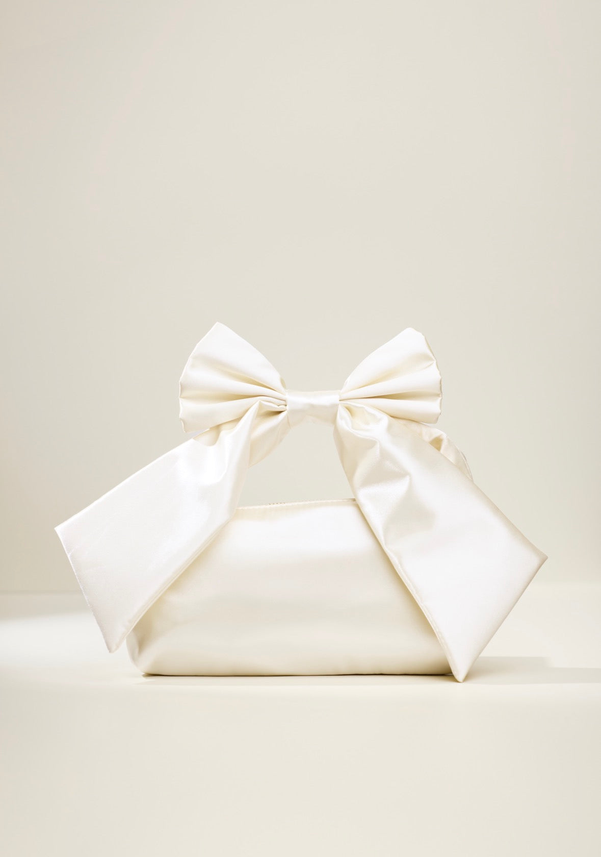 Satin Bow Bag (Ivory)