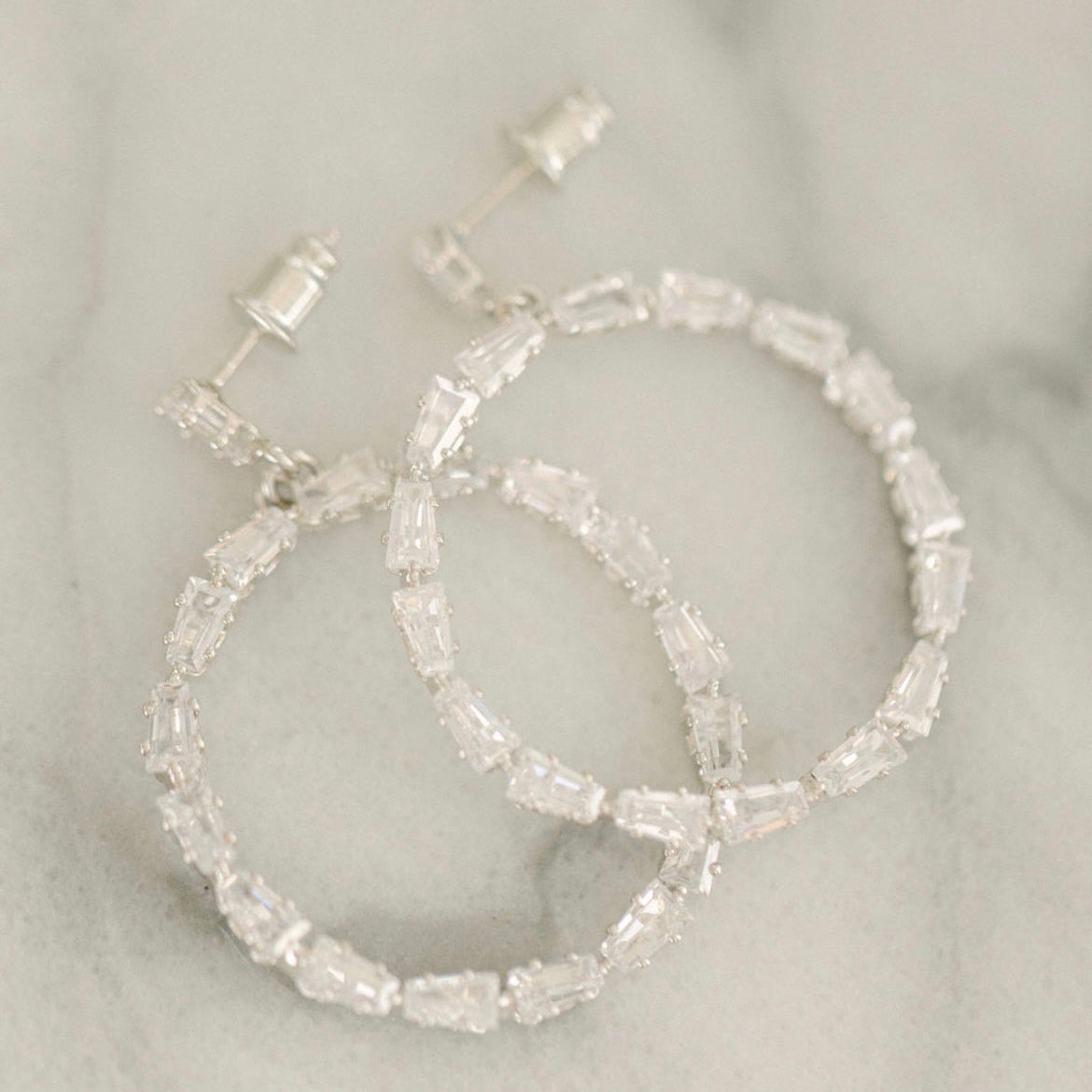Infinity Hoops (Silver)