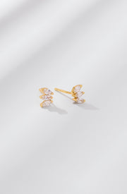 Mini Triple Stone Studs