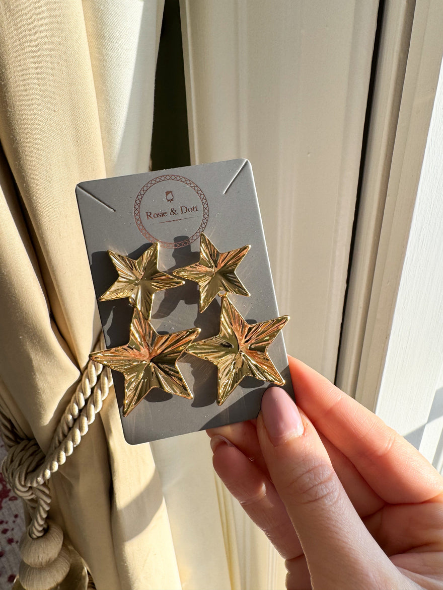 Fallen Star Earrings (Gold)