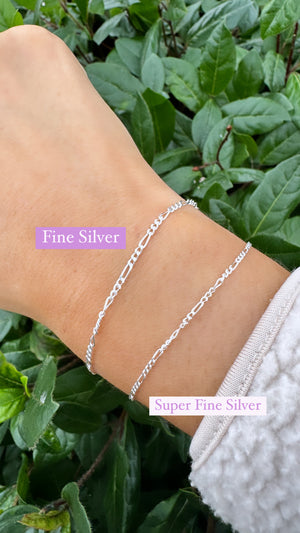 Dainty Chain Bracelet - Fine Silver