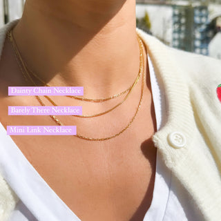 Dainty Chain Necklace - Gold