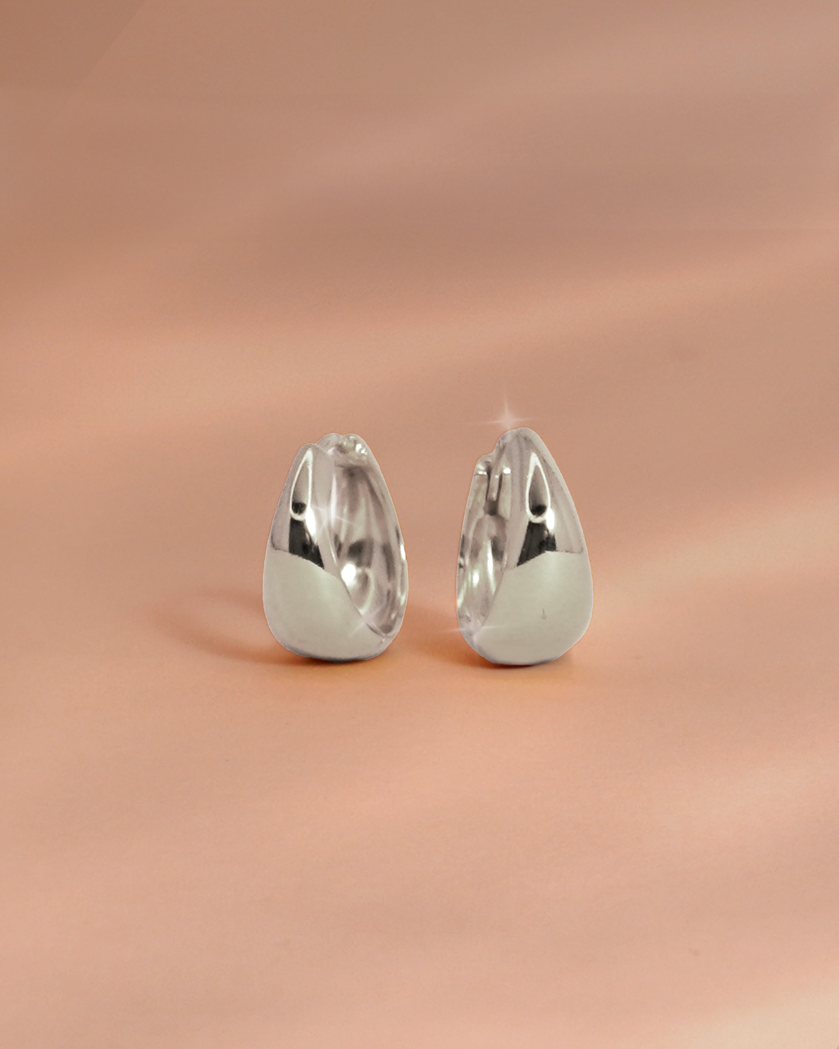 Marlow Hoops Medium 15mm (Silver)